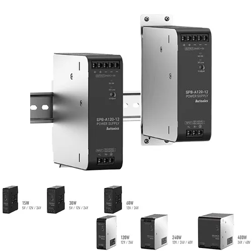 SPB-A120-12 Bộ nguồn xung ổn áp Autonics lắp đặt trên thanh DIN